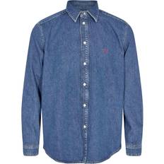 Diesel D-simply Basic Shirt Man Denim Shirt - Grey