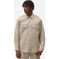 Beige - Men Shirts Dickies Work Shirt