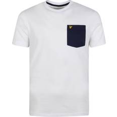 Lyle & Scott T-paidat Lyle & Scott Contrast Pocket T-shirt Keltainen/Musta/Valkoinen