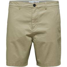 Chinoshorts - Grå Selected Comfort Fit Short - Chinchilla