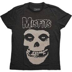 Misfits Logo & Fiend Unisex T-shirt Grey