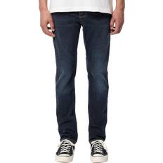 Nudie Jeans Lean Dean Mid Waist Slim - Blå