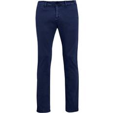 Men - Pink Trousers Sol's Mens Jules Chino Trousers (34) (Ultramarine)