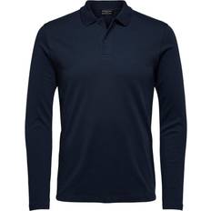 Selected PARIS LONG SLEEVE POLO (Färg: Black, XXL)