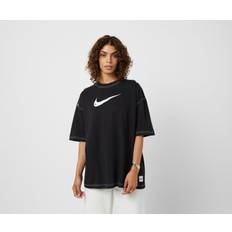 Nike T-Shirt Logo Nero Bianco Donna - Bianco/Nero