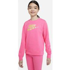 Nike Felpe Nike Shine Crew Jr Pink Unisex Hoodies & Sweatshirts