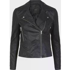 Cuir - Femme Vestes Y.A.S Veste en cuir Femme - Noir