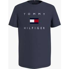 Tommy Hilfiger Th Logo Tee S/s - Twilight Navy/White