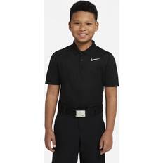 Nike dri fit victory golf polo Nike Dri-Fit Victory Big Kids Golf Polo Shirt - Sort/Hvid