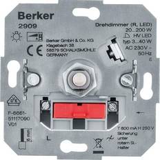 Fixed Installation Dimmers Hager Berker 2909 Vriddimmerinsats 3-40W LED