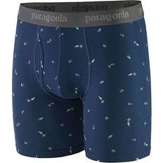 Patagonia Herren Unterwäsche Patagonia Essential Boxer Briefs 6" - Fathom Stripe/New Navy