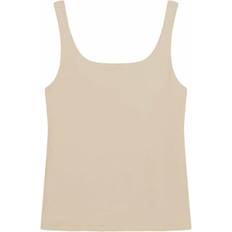 Beige - Dam Linnen Bread & Boxers Tank scoop back