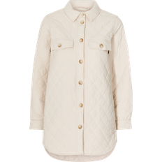 Vestes Object Veste Col Classique Matelassée - Beige