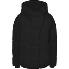 Noisy May Short Padded Jacket - Black