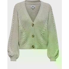 Only Strickjacke Mit Strukturmuster - Ecru