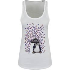 Psycho Penguin Womens/Ladies No Love Floaty Vest Top (White)