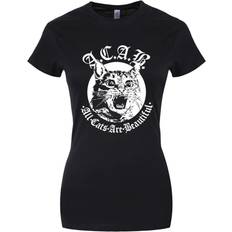 Grindstore Womens/Ladies All Cats Are Beautiful T-Shirt (Black)