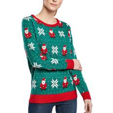 Urban Classics Sweatshirt Femme Santa Christmas - Vert