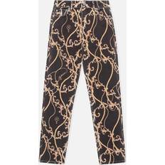 Ganni Cutye Cropped Printede Jeans - Från Magasin