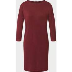 Vero Moda Womens 3/4 Sleeve Dress Wine