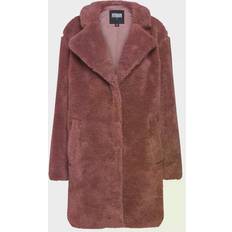 Urban Classics Ladies Oversized Sherpa Coat Giubbotto - Black