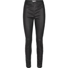 InWear Bukser & Shorts InWear Luella Leather Leggings Premium Kvinde Læderbukser Stribet hos Magasin