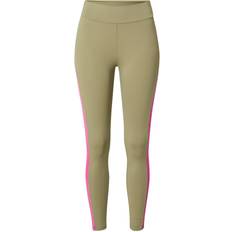 Urban Classics Ladies Ladies Color Block Leggings khaki/brightviolet