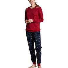 Calida Family and Friends Women Pyjama With Cuff Darkblue