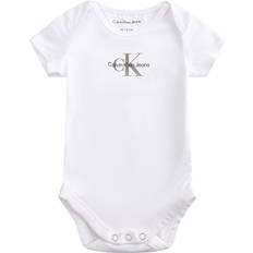 Nero Body Calvin Klein Newborn Monogram Logo Bodysuit