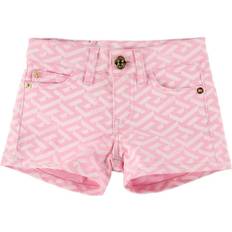 Versace Kid's La Greca Shorts Pant - Candy/White