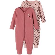 Name It Snap Button Nighsuit 2-pack - Deco Rose (13192807)