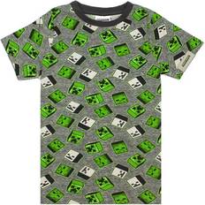 Minecraft Pojkar Zombie Creeper All-Over Print T-Shirt 9-10