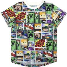 Minecraft Camiseta de para niños Overworld - Negro