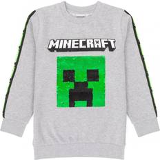 Minecraft Kid's Sequin Flip Sweatshirt - Grey (UTNS6499)