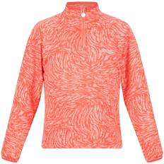 Regatta Childrens/kids Highton Animal Print Half Zip Fleece Jacket (fusion Coral)