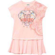 Kenzo Girl's Icon Elephant Dress - Pink (K12225-471)