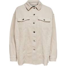 Sølv Jakker Only Bitten Overgangsjakke - Beige