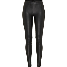 Selected Donna Collant Selected Femme real leather leggings in