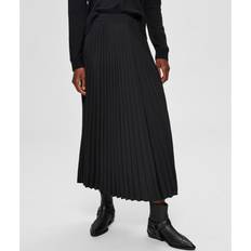 Selected Alexis Mid Waist Midi Skirt - Schwarz