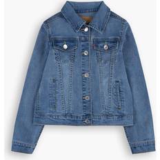 Valkoinen Takit Levi's Girl's Denim Jacket - Blue (4E4388-M0K)