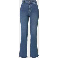 Dr. Denim Moxy sky high straight leg jeans in mid wash-Blue