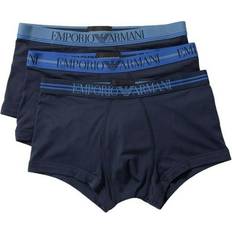 Emporio armani boxers Emporio Armani Tripack Boxers MAN Knitted SET Blå, Herre