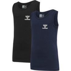 Hummel Kid's Nolan Tank Top 2-pack - Black Iris