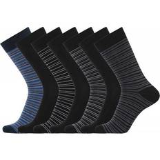 Dovre Bamboo Socks 7-pack - Black/Blue