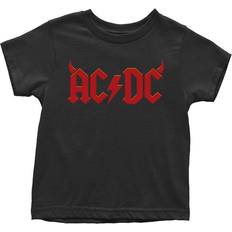 Kid's Ac/dc Horns Toddler T-shirt - Black