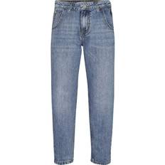 Calvin Klein Bukser Børnetøj Calvin Klein High Rise Relaxed Jeans - Wash Mid Blue (IG0IG01463)