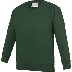 AWDis Academy Raglan Schul Sweatshirt für Kinder mit Rundhalsausschnitt 11-12 - Bordeaux