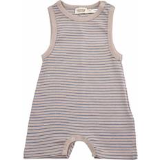 Elastan Playsuits Børnetøj MarMar Copenhagen Rie Romber - Alpaca Stripe (222-115-04-1313)