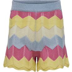 Only Girl's Zigzag Shorts - Blue/Cashmere Blue