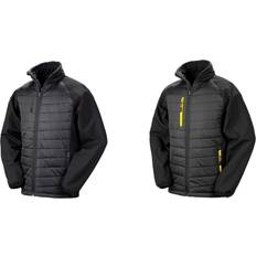 Result Womens/Ladies Compass Soft Shell Jacket (Black/Yellow)